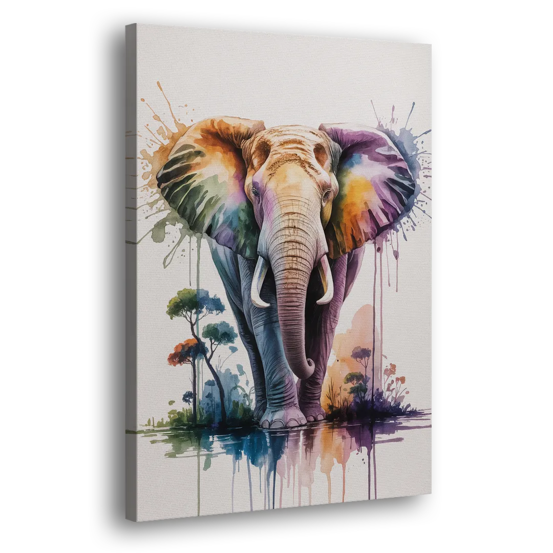 Authentic Elephant Homeland Side - Canvas Wall Art
