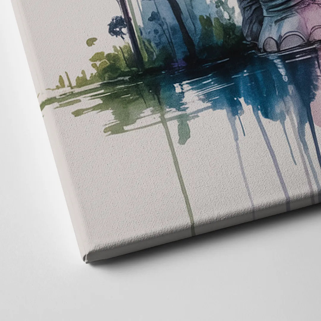 Authentic Elephant Homeland Canvas Close Up