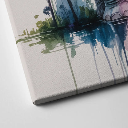 Authentic Elephant Homeland Canvas Close Up