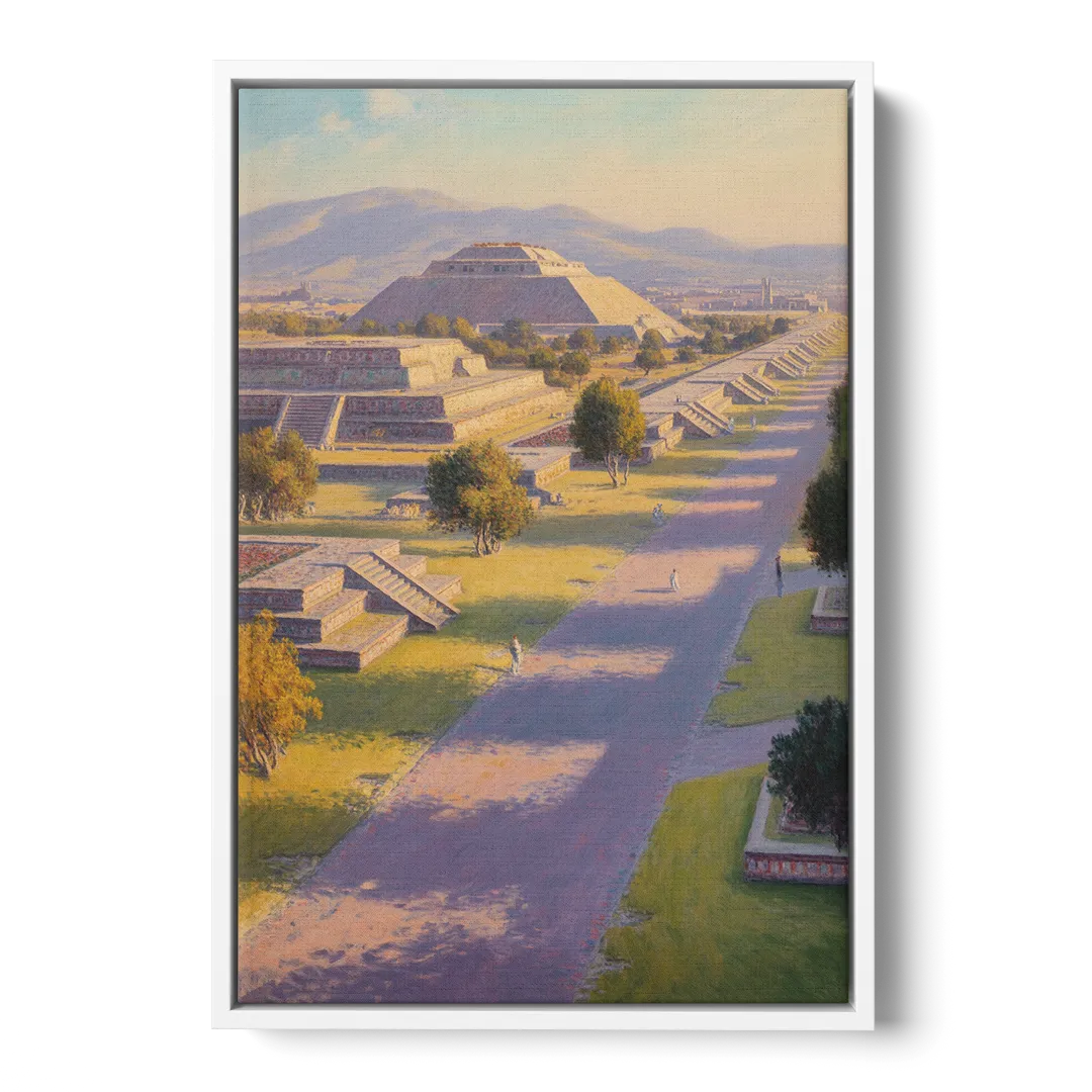 Avenue of the Dead Front - White Canvas Wall Art