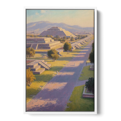 Avenue of the Dead Front - White Canvas Wall Art