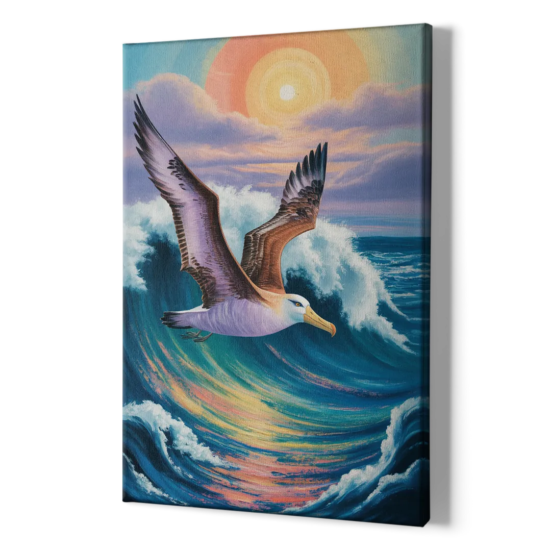 Awe-Inspiring Albatross Ascend - Canvas Print Art Sides