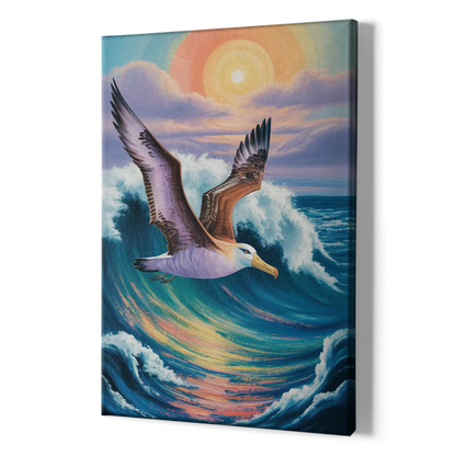 Awe-Inspiring Albatross Ascend - Canvas Print Art Sides