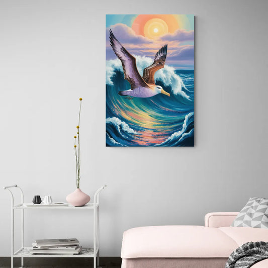 Awe-Inspiring Albatross Ascend - Canvas Wall Art Living Room