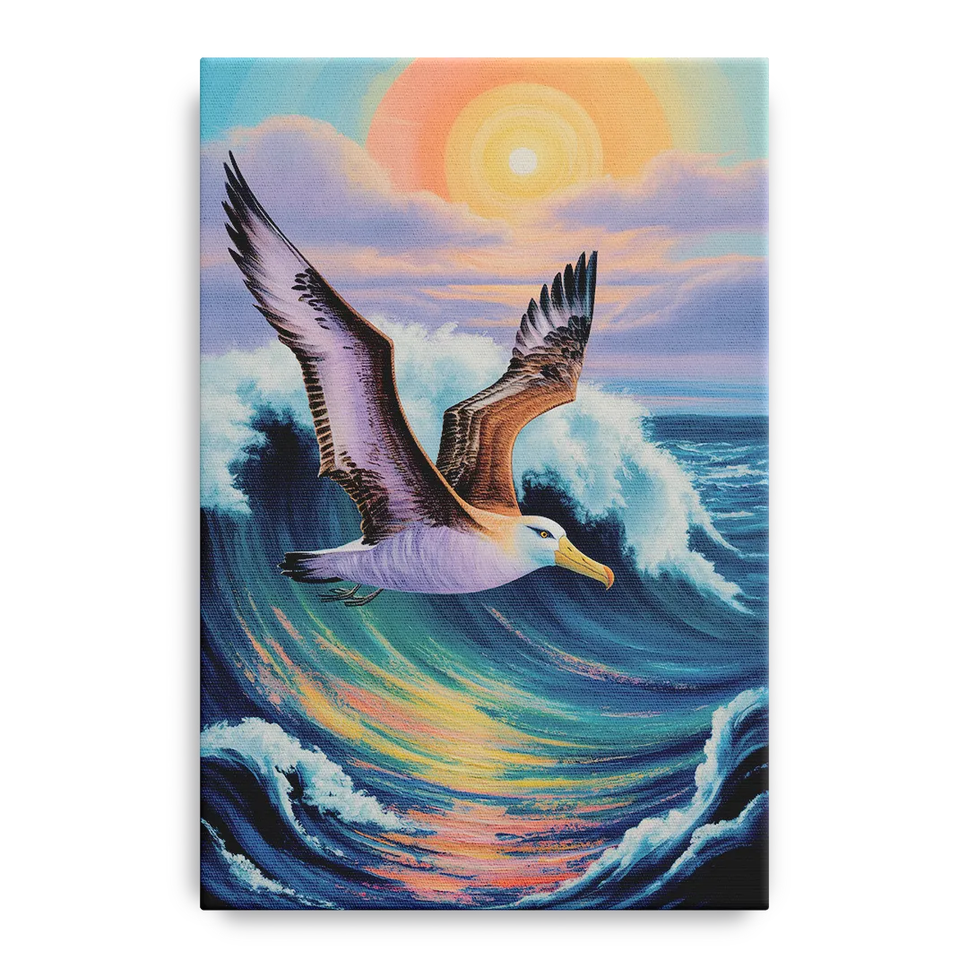 Awe-Inspiring Albatross Ascend Front - Canvas Wall Art