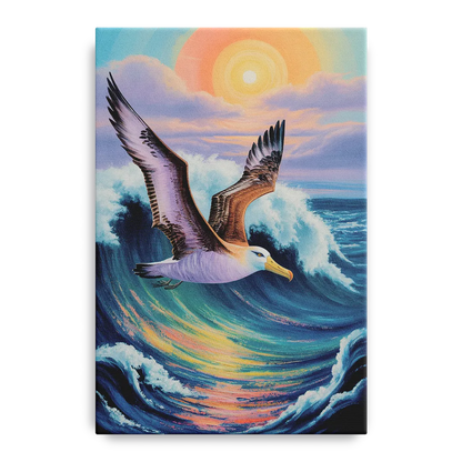 Awe-Inspiring Albatross Ascend Front - Canvas Wall Art