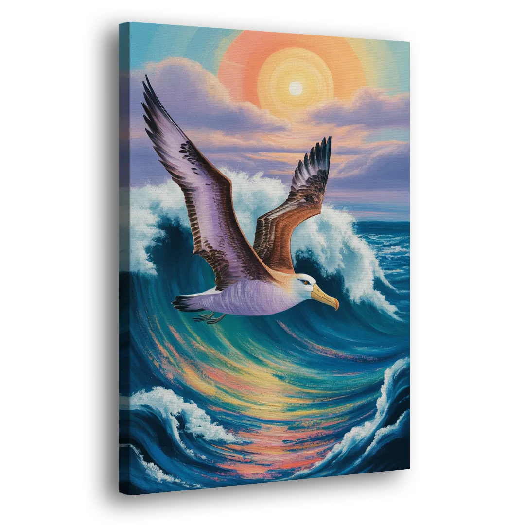 Awe-Inspiring Albatross Ascend Side - Canvas Wall Art