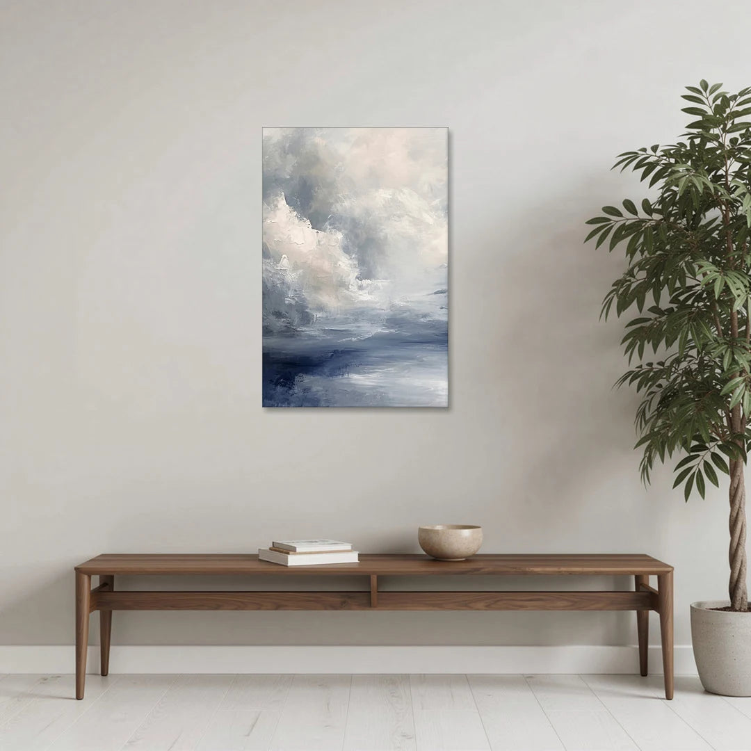 Azure Veil I - Canvas Wall Art - Coffee Table - 24x36