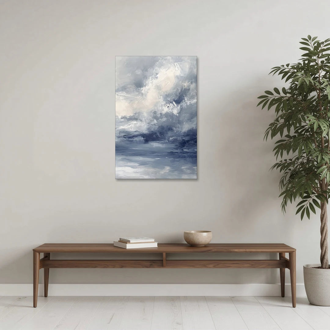 Azure Veil II - Canvas Wall Art - Coffee Table - 24x36