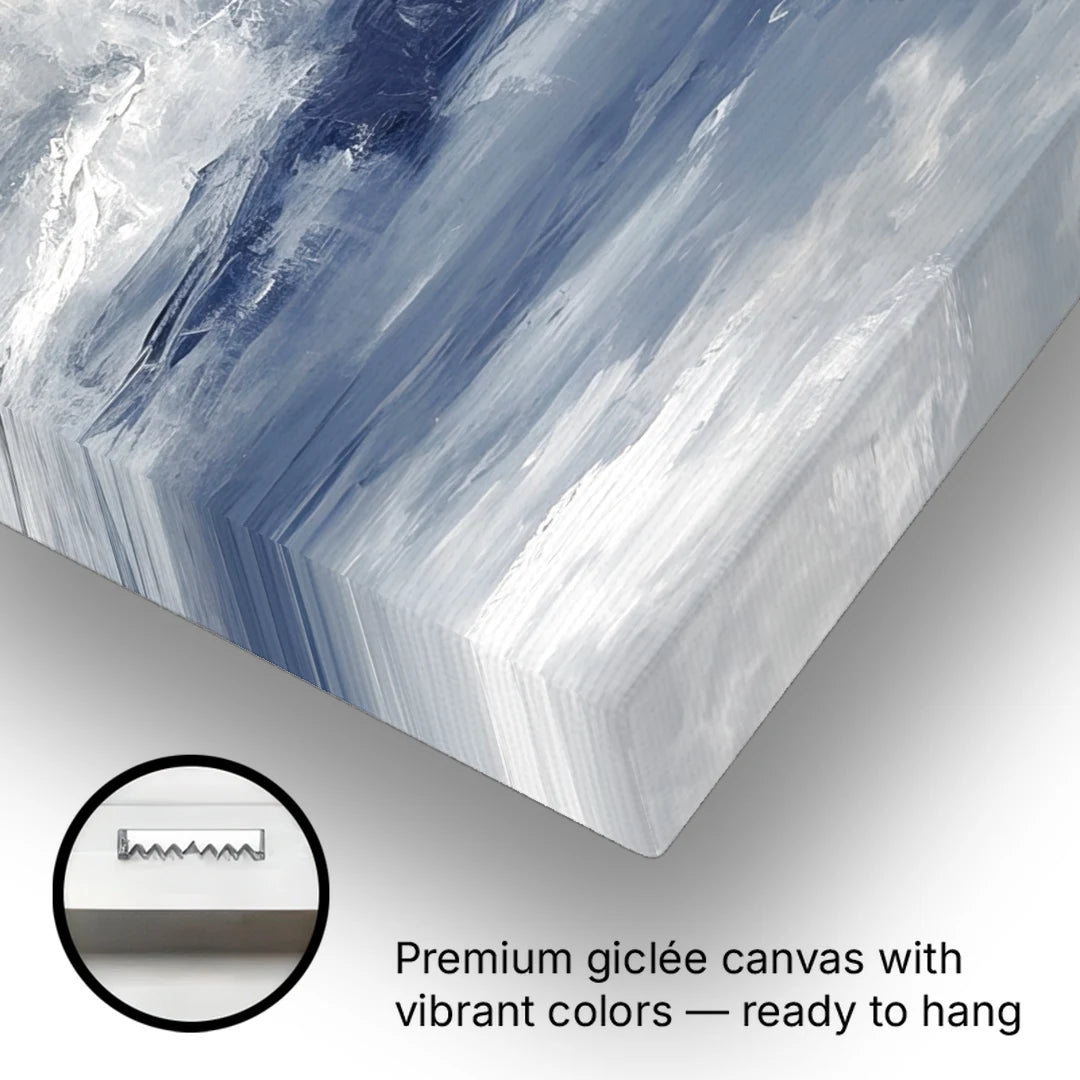 Azure Veil II - Canvas Wall Art - Gallery Wrap Corner