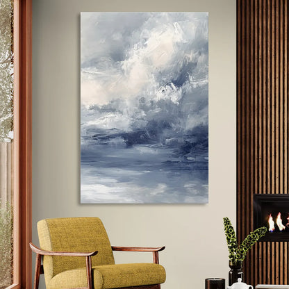 Azure Veil II Sitting Room - Canvas Wall Art