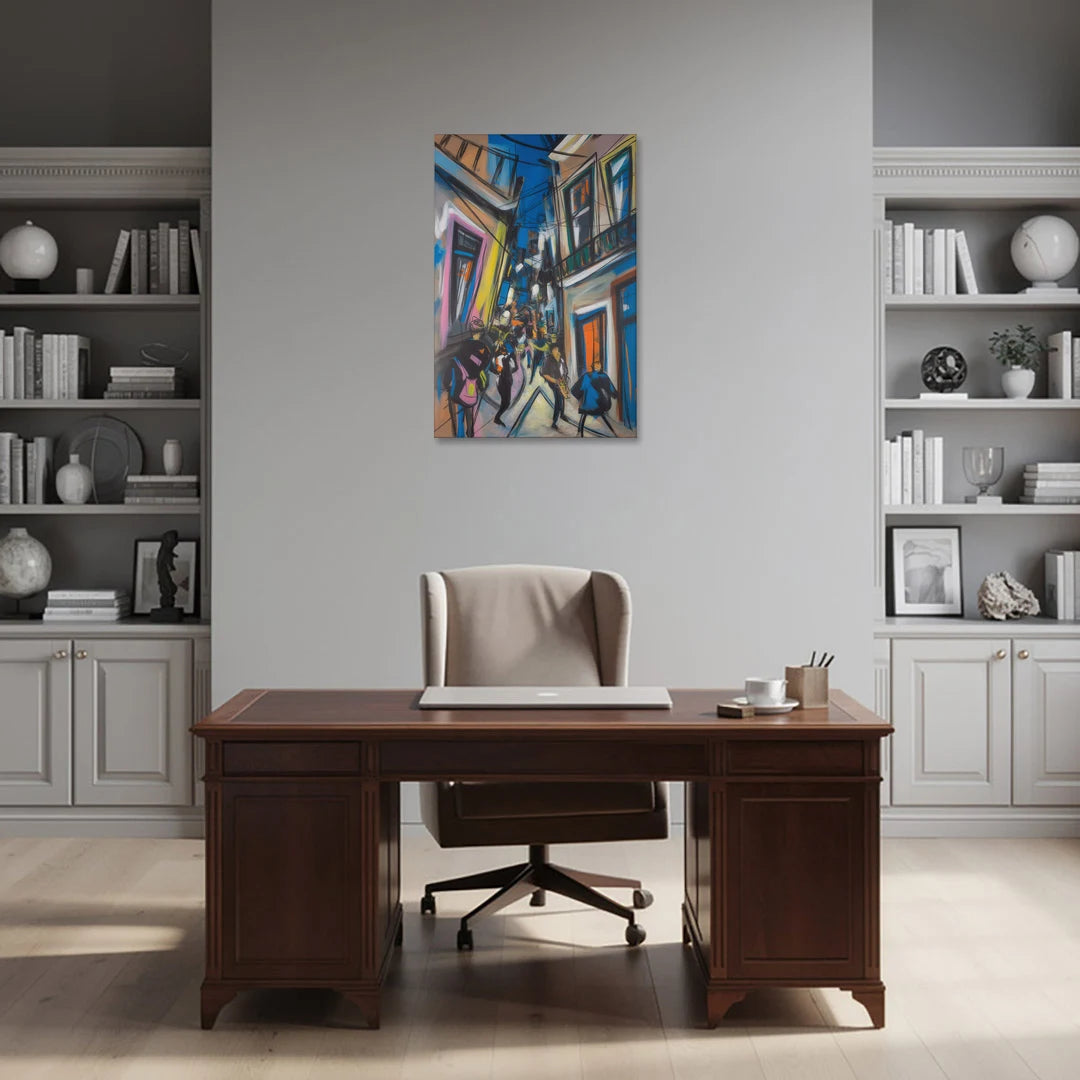 Bairro Alto Vibes - Canvas Wall Art - Office - 24x36