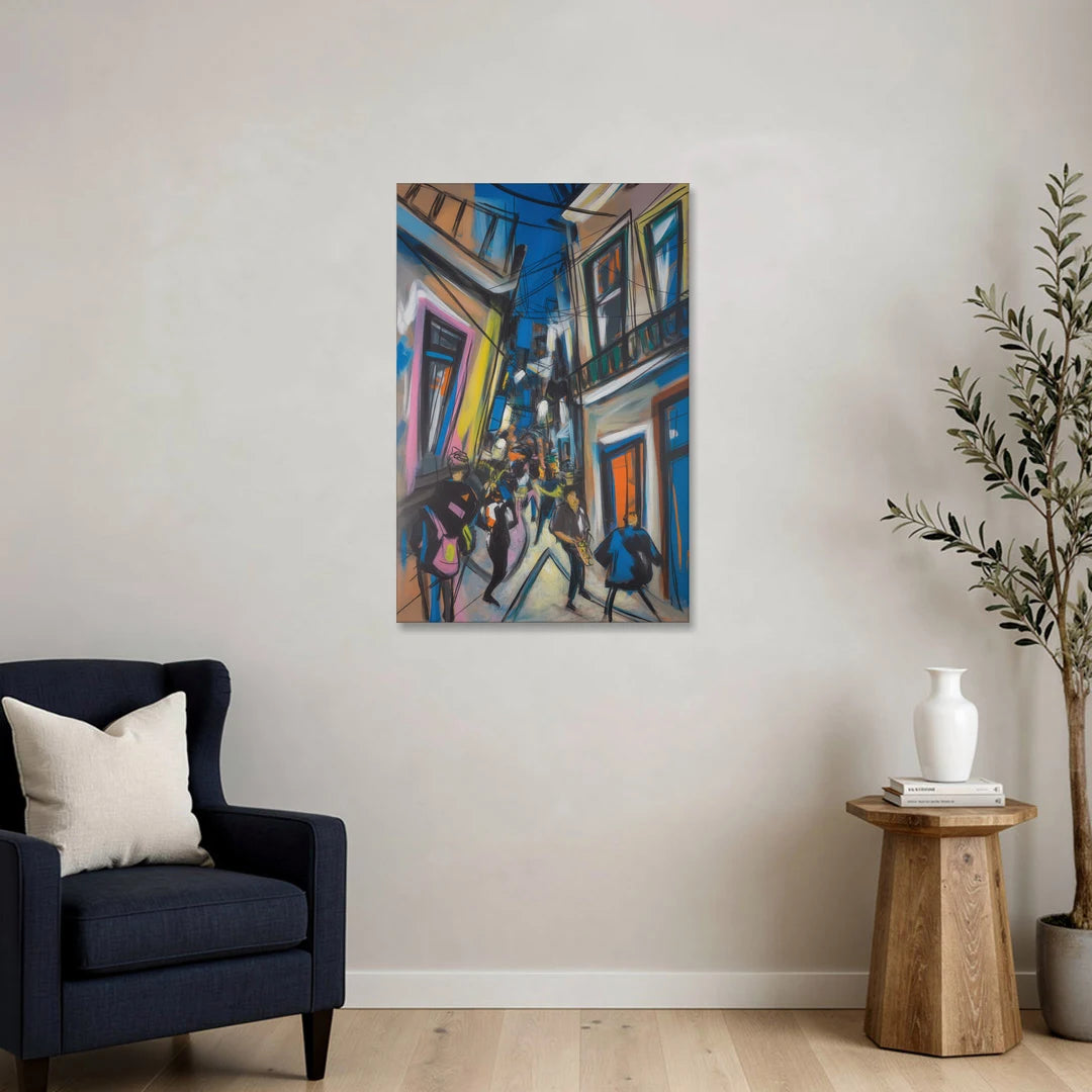 Bairro Alto Vibes - Canvas Wall Art - Sofa - 24x36