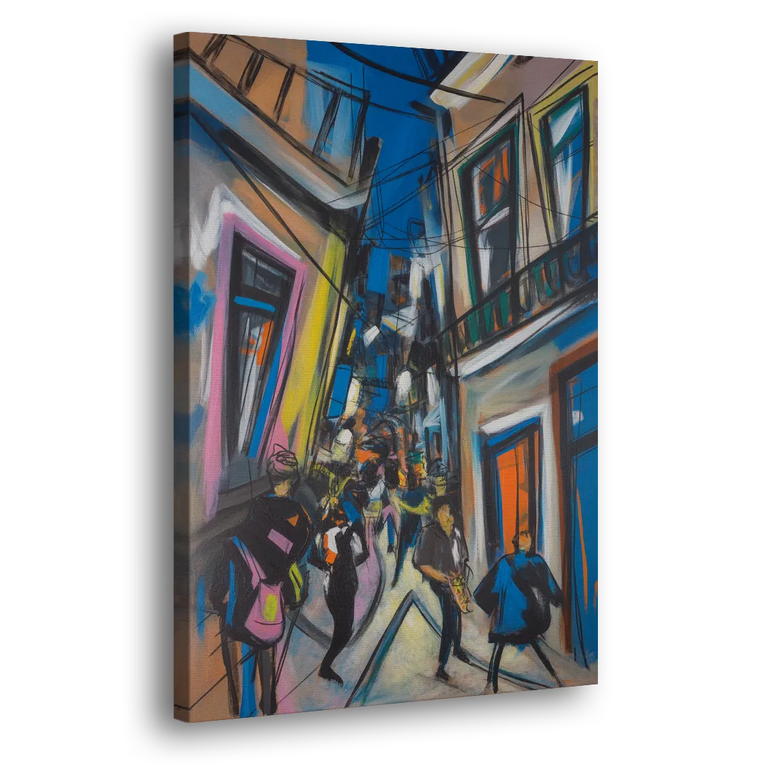 Bairro Alto Vibes Side - Canvas Wall Art