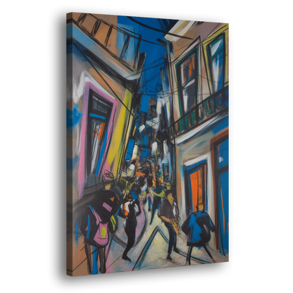 Bairro Alto Vibes Side - Canvas Wall Art