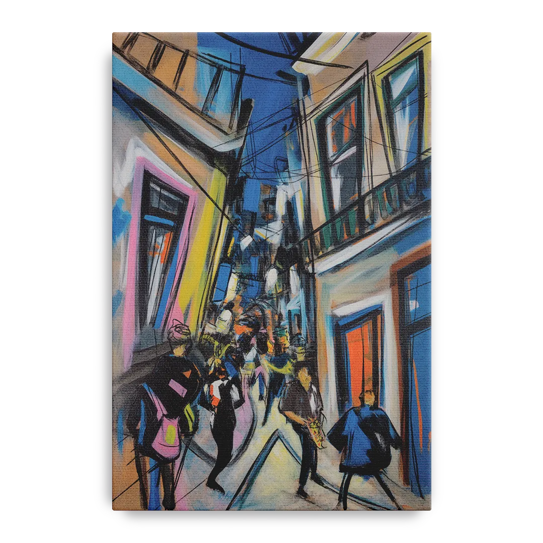 Bairro Alto Vibes Front - Canvas Wall Art