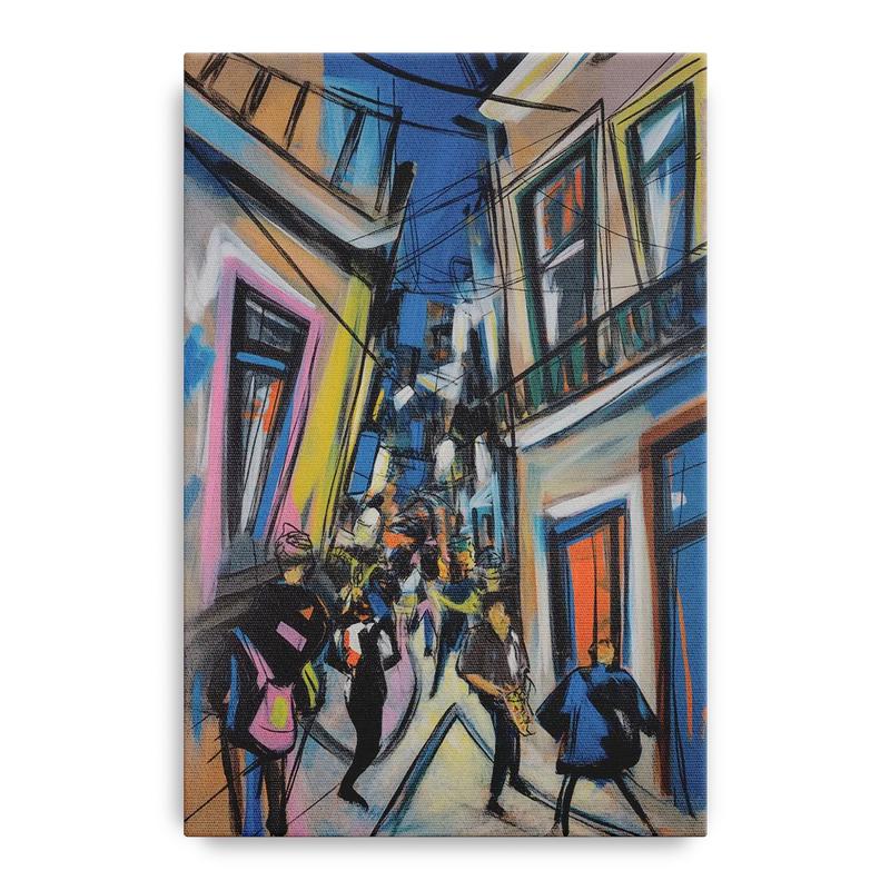 Bairro Alto Vibes Front - Canvas Wall Art