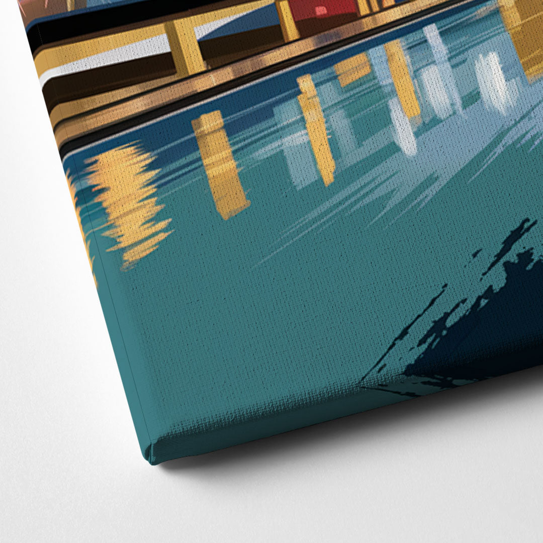 Baltimore Iconic Skyline Canvas Close Up