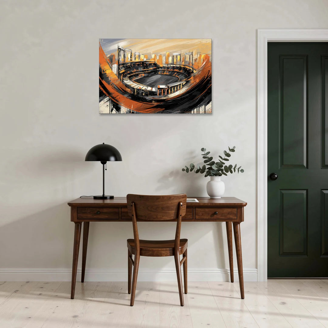 Baltimore Orioles Team Spirit - Canvas Wall Art - Office - 36x24