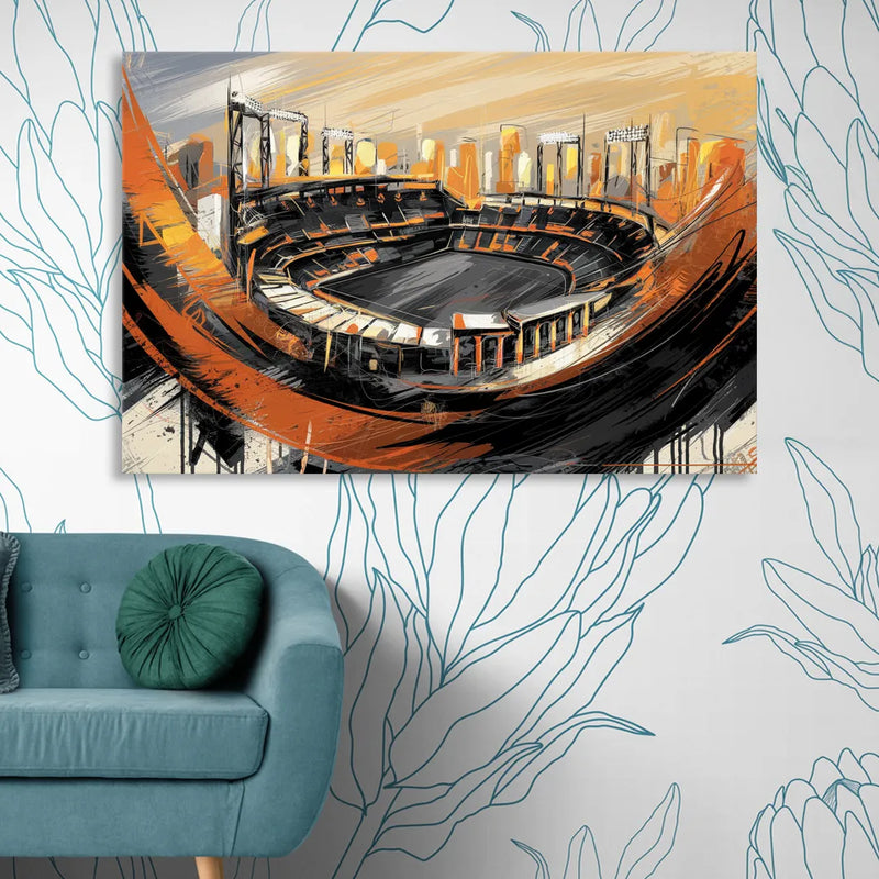 Baltimore Orioles Team Spirit Sitting Room - Canvas Wall Art