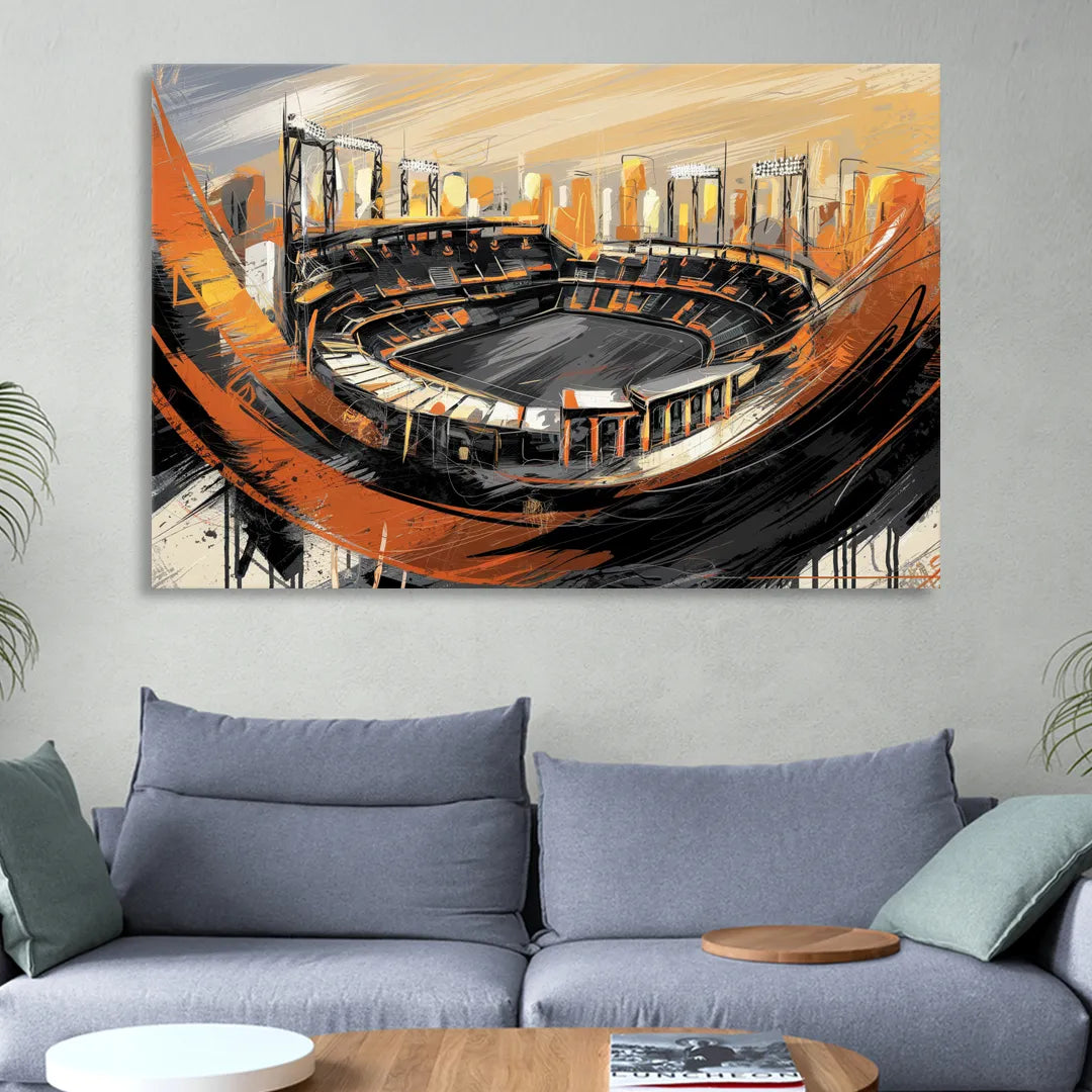 Baltimore Orioles Team Spirit Living Room - Canvas Wall Art