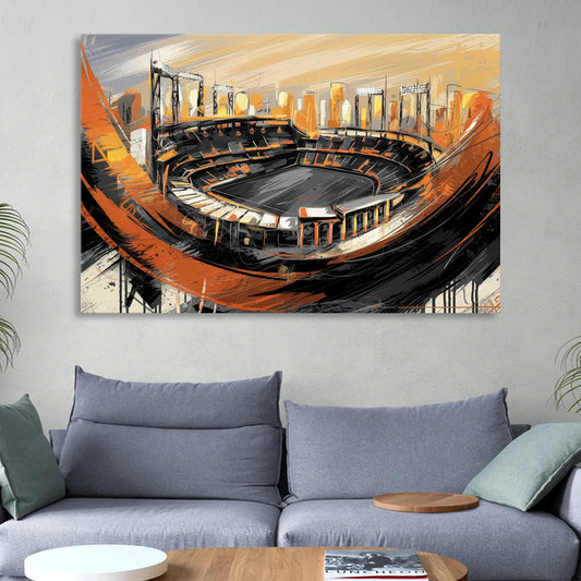 Baltimore Orioles Team Spirit Living Room - Canvas Wall Art