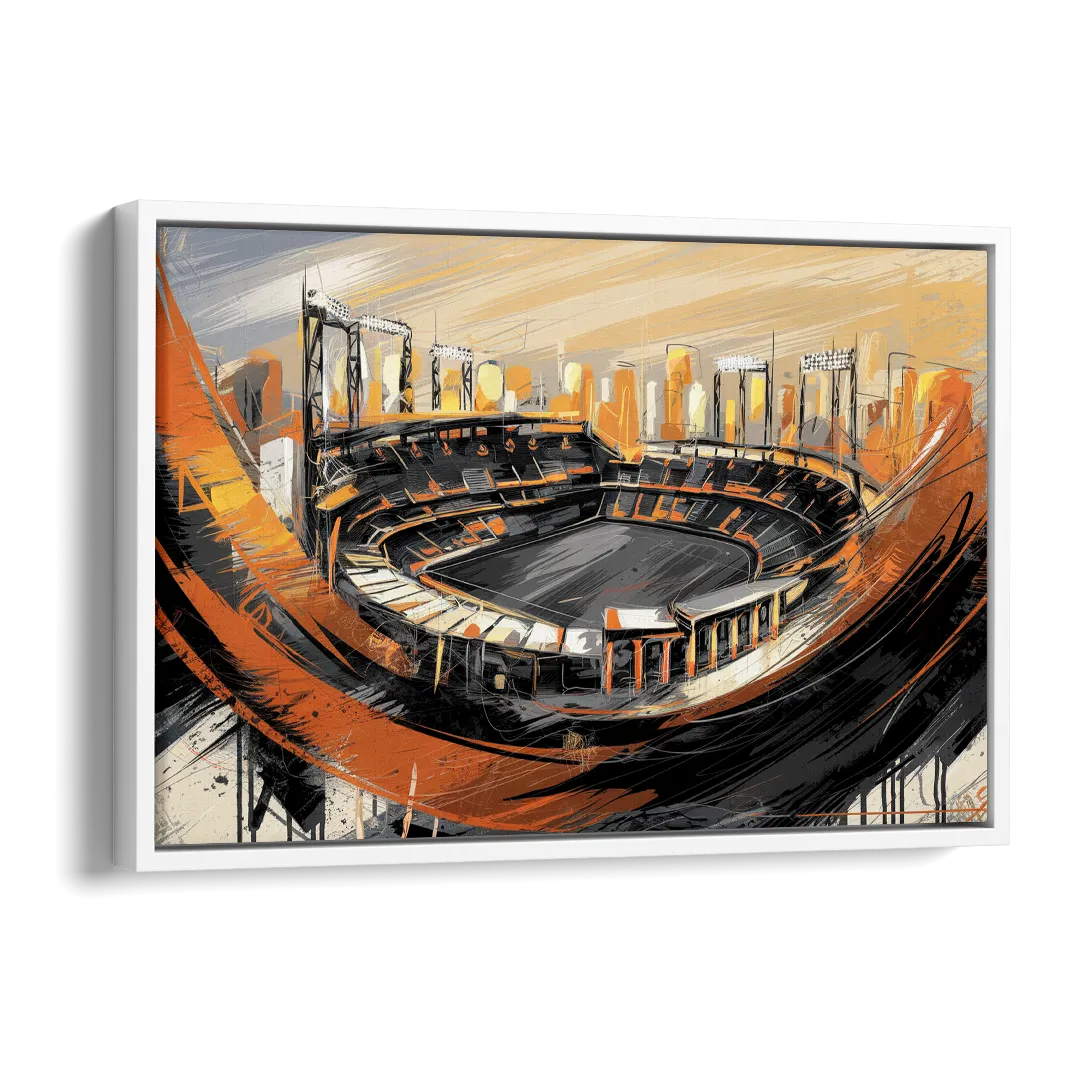 Baltimore Orioles Team Spirit Side - White Canvas Wall Art