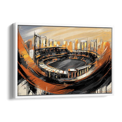 Baltimore Orioles Team Spirit Side - White Canvas Wall Art