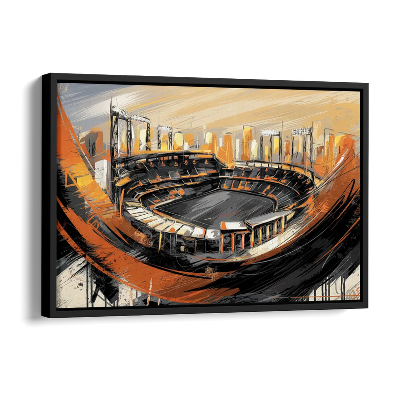 Baltimore Orioles Team Spirit Side - Black Canvas Wall Art