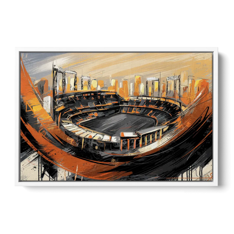 Baltimore Orioles Team Spirit Front - White Canvas Wall Art