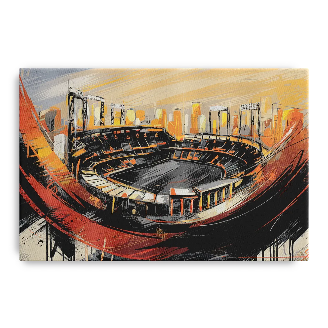 Baltimore Orioles Team Spirit Front - Canvas Wall Art