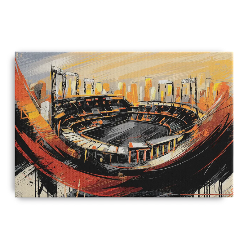 Baltimore Orioles Team Spirit Front - Canvas Wall Art