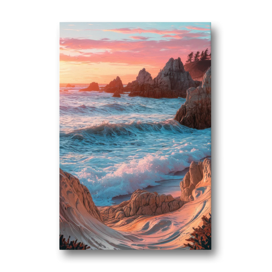 Bandon Beach Waves - Canvas Wall Art - Front