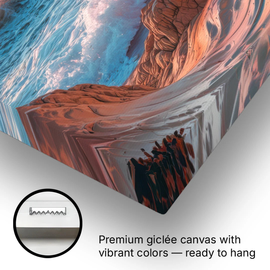 Bandon Beach Waves - Canvas Wall Art - Gallery Wrap Corner