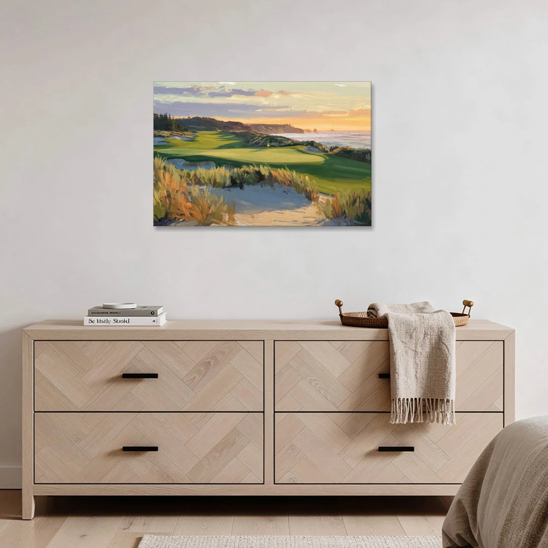 Bandon Dunes Golf Landscape - Canvas Wall Art - Coffee Table - 36x24