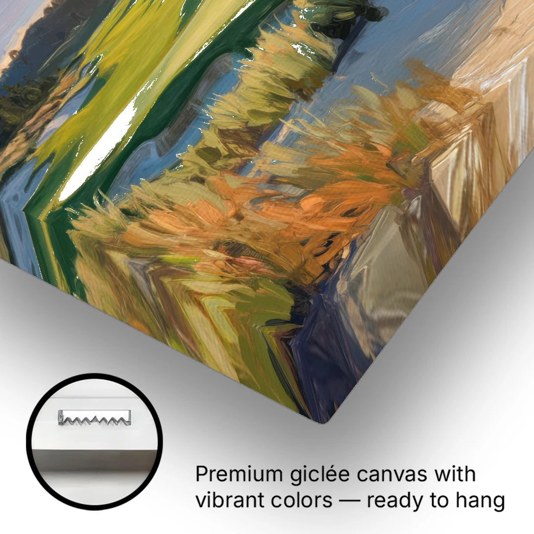 Bandon Dunes Golf Landscape - Canvas Wall Art - Gallery Wrap Corner