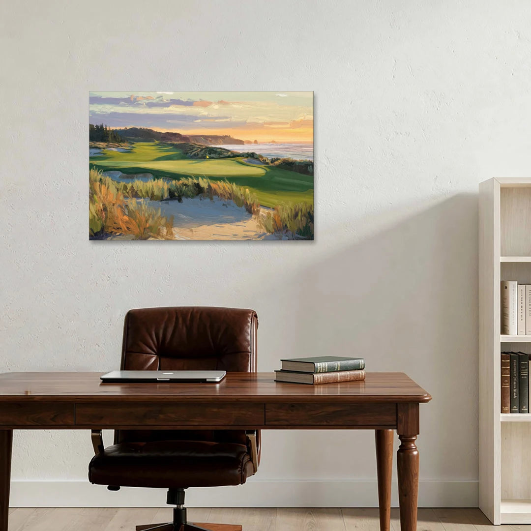 Bandon Dunes Golf Landscape - Canvas Wall Art - Office - 36x24