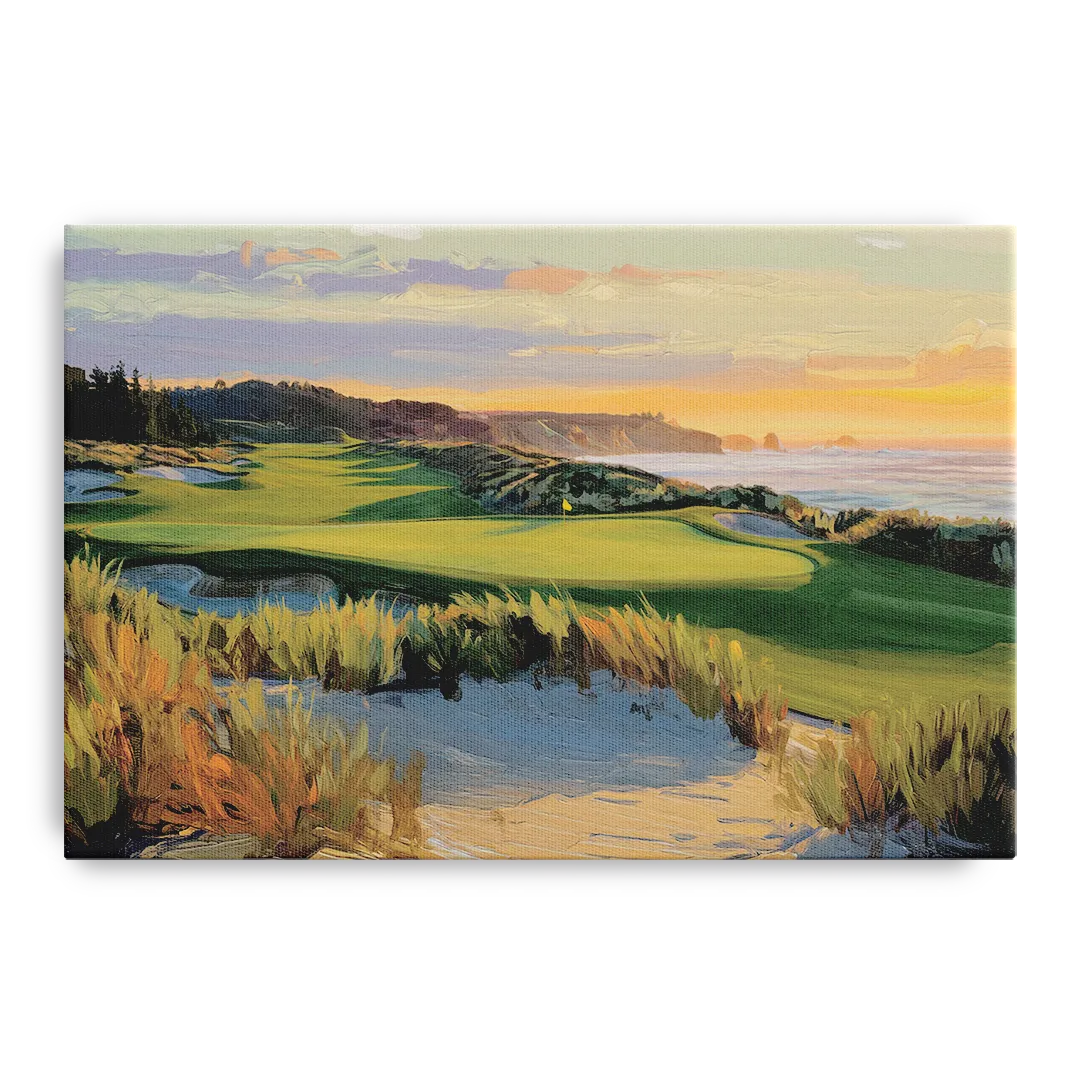 Bandon Dunes Golf Landscape Front - Canvas Wall Art