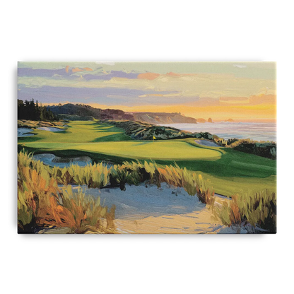 Bandon Dunes Golf Landscape Front - Canvas Wall Art