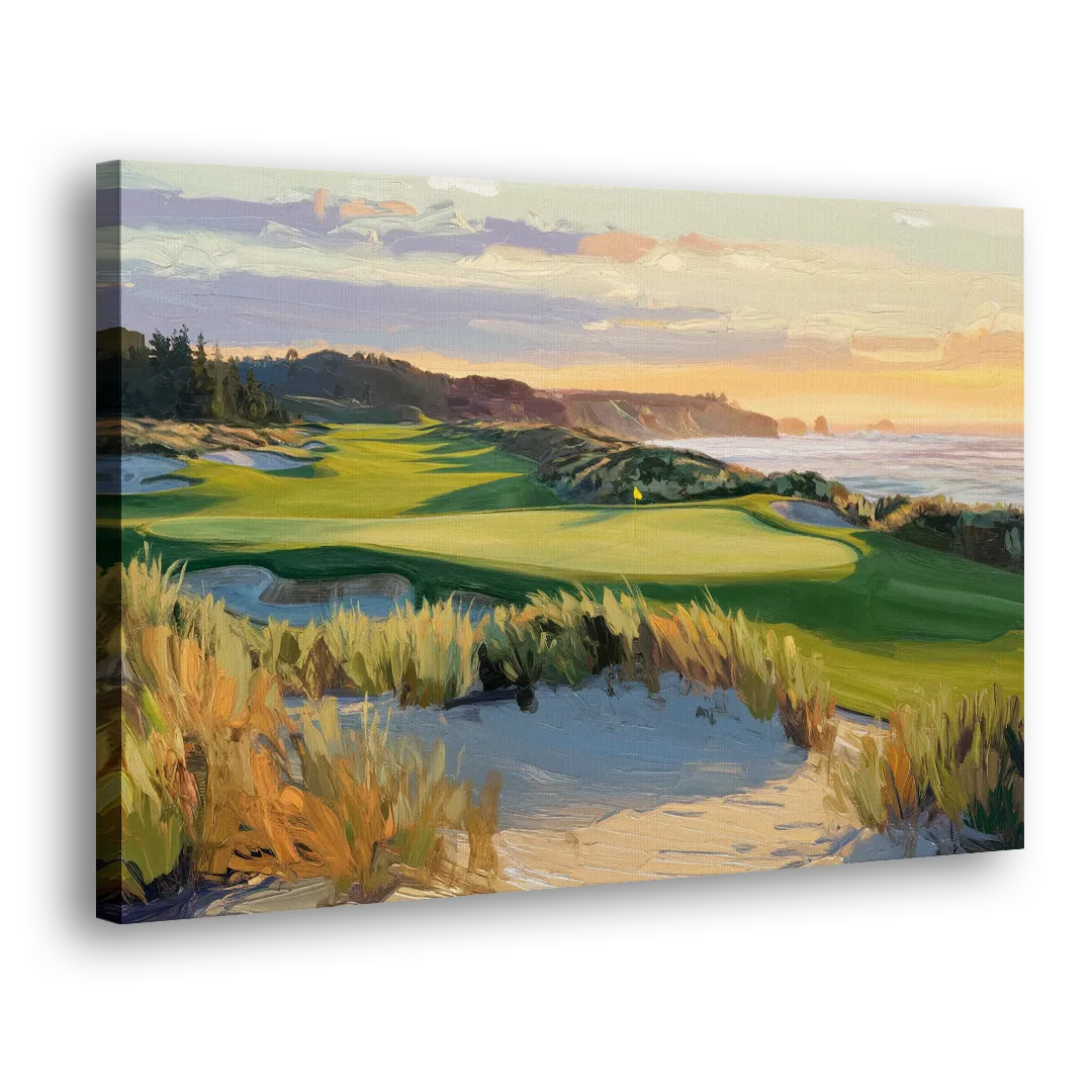 Bandon Dunes Golf Landscape Side - Canvas Wall Art