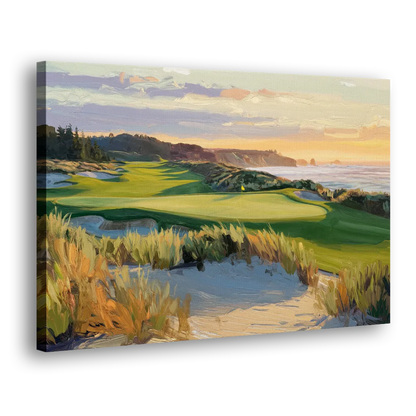 Bandon Dunes Golf Landscape Side - Canvas Wall Art