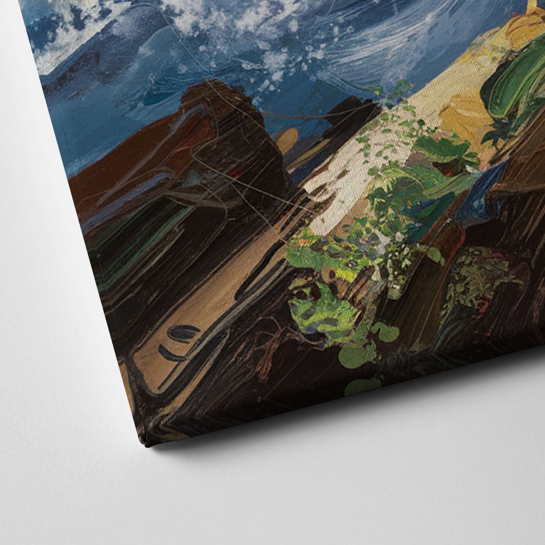 Bandon Lighthouse View Canvas Close Up