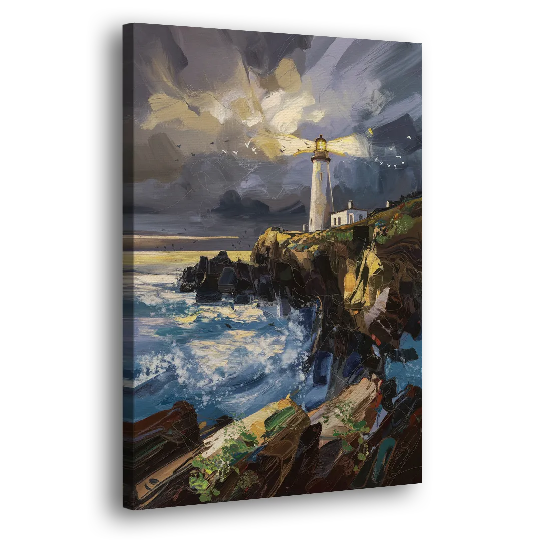 Bandon Lighthouse View Side - Canvas Wall Art
