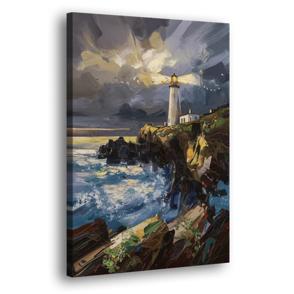 Bandon Lighthouse View Side - Canvas Wall Art