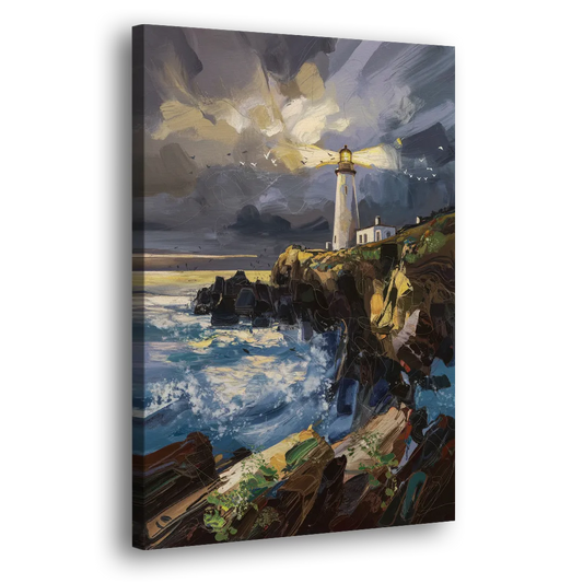 Bandon Lighthouse View Side - Canvas Wall Art
