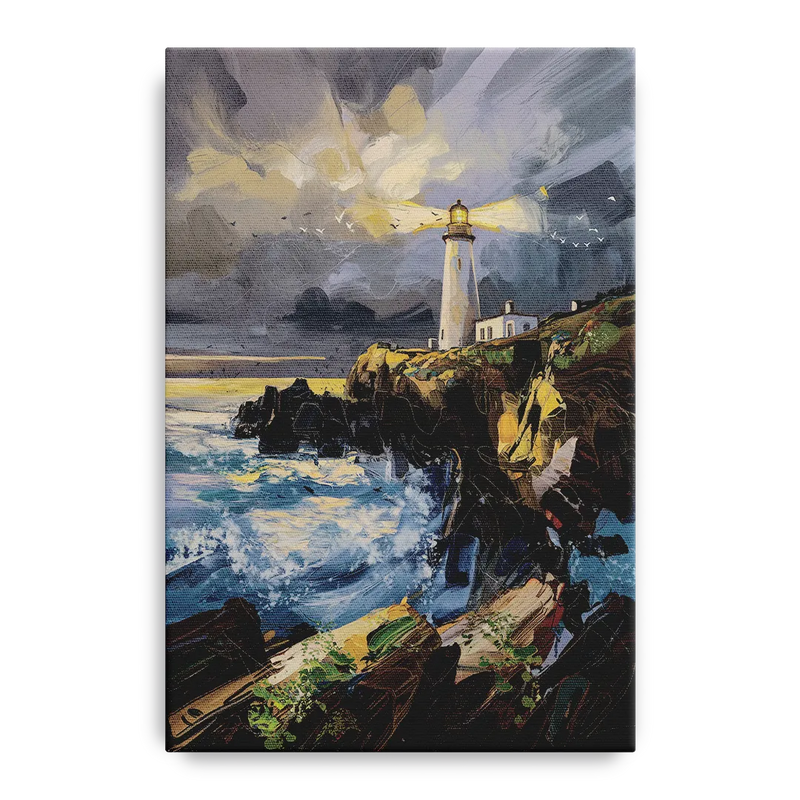 Bandon Lighthouse View Front - Canvas Wall Art