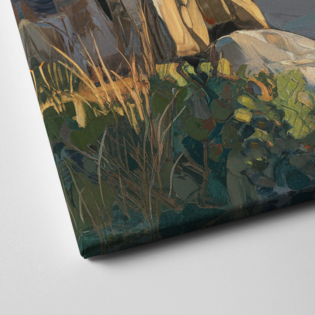 Bandon Ocean Cliffs Canvas Close Up