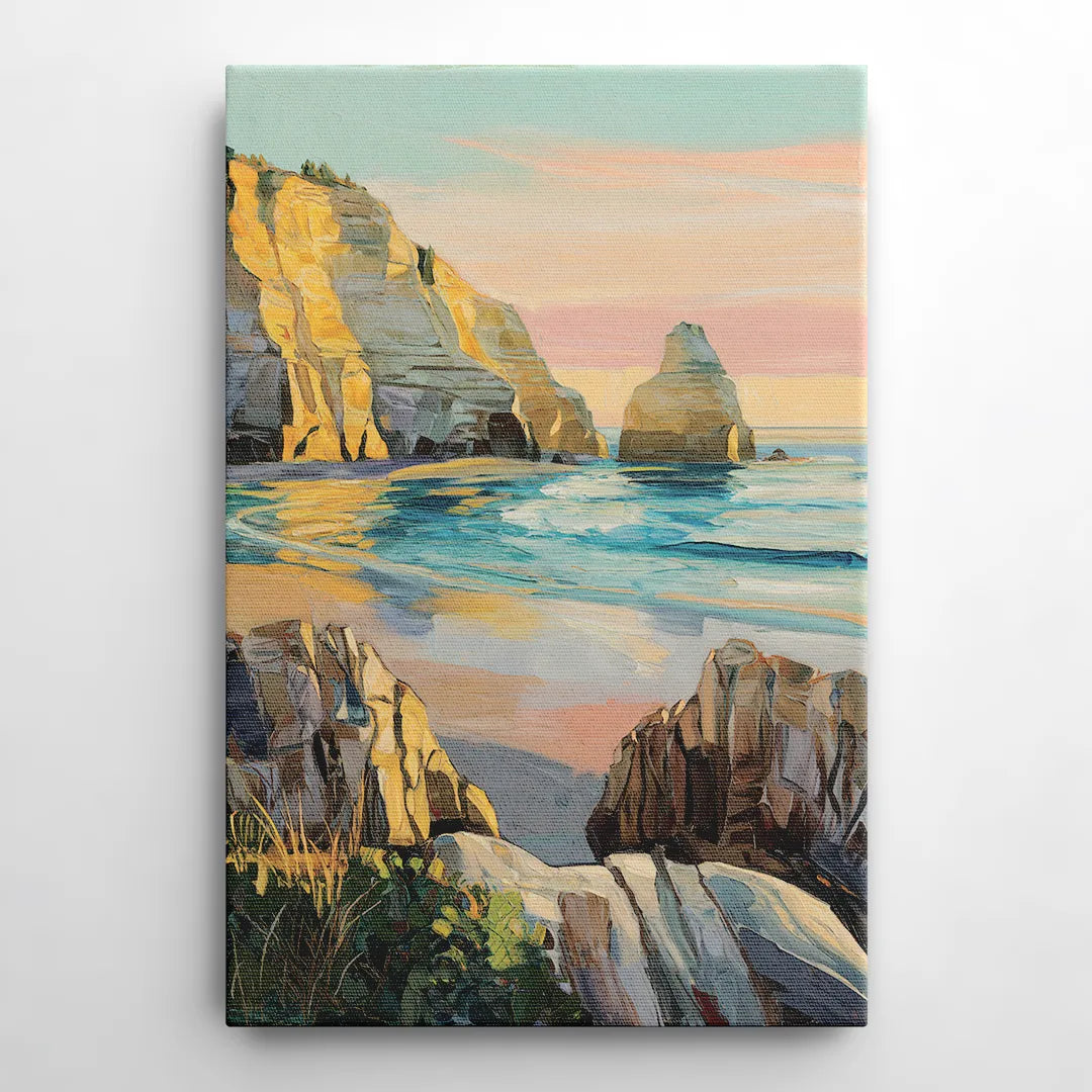 Bandon Ocean Cliffs - Canvas Wall Art