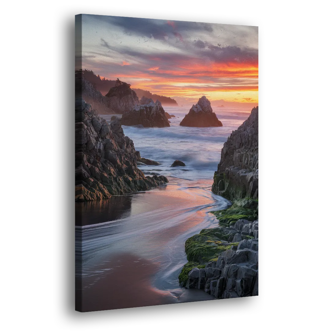 Bandon Rocky Shoreline Side - Canvas Wall Art