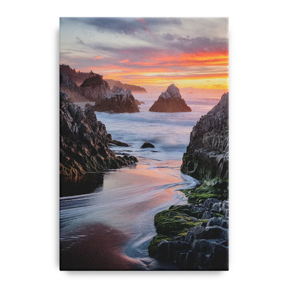 Bandon Rocky Shoreline Front - Canvas Wall Art